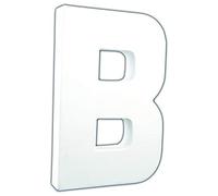 Décopatch AC701Cpack - Un Lot de 3 supports en papier blanc mâché 3x13,5x20,5 cm, Lettre B