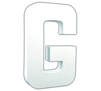 Décopatch AC706Cpack - Un Lot de 3 supports en papier blanc mâché 3x13,5x20,5 cm, Lettre G