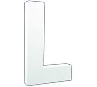 Décopatch AC711C - Un support en papier blanc mâché 3x12x20,5 cm, Lettre L
