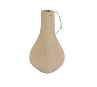 Décopatch AC798C - Un support en papier brun mâché 5,3x5,3x12,5 cm, Petit vase