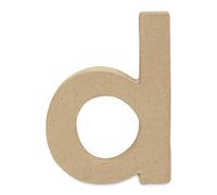 Décopatch AC816C - Un support en papier brun mâché 1,5x8,5x12 cm, Lettre minuscule d