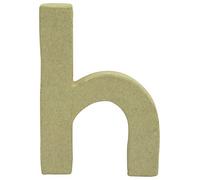 Décopatch AC820C - Un support en papier brun mâché 1,5x8,5x12 cm, Lettre minuscule h