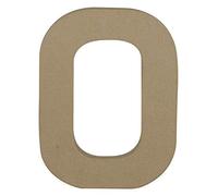 Décopatch AC866C - Un support en papier brun mâché 15,3x2,5x20 cm, Lettre majuscule O