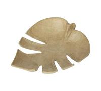 Décopatch AC882Cpack - Un Lot de 5 supports en Papier mâché Brun 18x15x2,5 cm, Vide-poches feuille tropicale