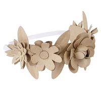 Décopatch AC900C - Un support en Papier mâché Brun 16 x 9 x 3 cm, Couronne de fleurs