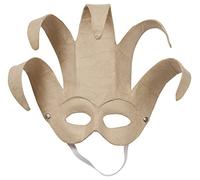 Décopatch AC902C - Un Masque vénitien pour enfant- Décoration de carnaval en papier mâché - Accessoire de fête - Dimensions : 29 x 10 x 12,5