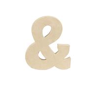 Décopatch AC909C - Un support en papier Mâché brun 17x2,5x20 cm, Lettre &