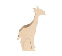 DÉCOPATCH AC913C - Pot à crayons girafe en papier mâché - 15x5x23,5cm