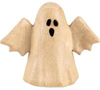 Décopatch AC916C Un Grand bougeoir fantôme avec ailes en papier mâché Dimensions 16x17 cm Décoration Halloween, DIY