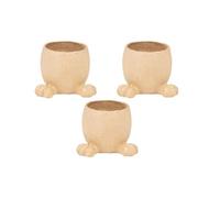 Décopatch AC918C - Coquetier Lapin 7x6x6 cm - Lot de 3