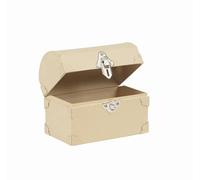 Décopatch AC929C - Un support en papier brun mâché 15x9x12 cm, Tirelire coffre trésor