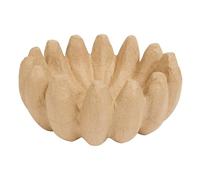 Décopatch AC936C - Un Lot de 2 Supports en Papier mâché Brun - Tirelire Pomme - 8x8x10 cm - Décoration DIY