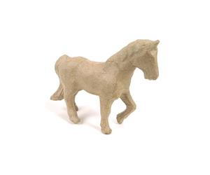 Décopatch AP108Opack - Un lot de 5 supports en papier brun pulpé 13x4x11 cm, Cheval