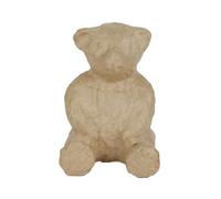 Décopatch AP110Opack - Un lot de 5 supports en papier brun pulpé 8x5x7 cm, Ourson