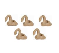 Décopatch AP178Cpack - Un lot de 5 supports en papier brun pulpé 5,5x9x7,5 cm, Serpent