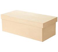 Décopatch BT019O - Un support en papier brun mâché 13x19x10 cm, Boite à ballerines