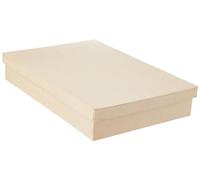 Décopatch BT032O - Un support en papier brun mâché 22X32X5,5 cm, Boite fomat A4