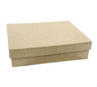 Décopatch BT038C - Un support en papier brun mâché 11,5x8,5x3,2 cm, Boite rectangle