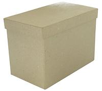 Décopatch BT043C - Un support en papier brun mâché 17x10x12 cm, Boite rectangle
