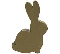 Décopatch BT051C - Un support en papier brun mâché 12x4x19 cm, Boite lapin 1