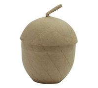 Décopatch BT063C - Un support en papier brun pulpé 6,5x6,5x9 cm, Boîte gland