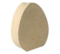 Décopatch BT068C - Un support en papier brun mâché 4x12x14,5 cm, Boîte œuf M