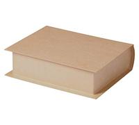 Décopatch BT070C - Un support en papier brun mâché 17x10x12 cm, Boîte livre