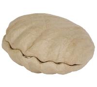 Décopatch BT078C - Un support en papier brun mâché 12x12x5,5 cm, Boîte coquillage