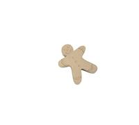 Décopatch BT079C - Un support en papier brun mâché 12x3x15cm, Boîte bonhomme pain d'épices