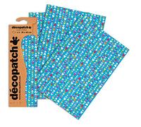 Décopatch C410O - Une pochette de 3 feuilles de papier imprimé 30x40 cm, Tiny hearts, Modèle 410
