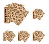 DÉCOPATCH C600O - 3 feuilles fines identiques 30x40cm - Vichy vintage (Lot de 5)
