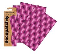 DÉCOPATCH C626O - 3 feuilles fines identiques 30x40cm - Capitons roses