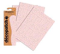 Décopatch C681O - Une pochette de 3 feuilles de papier imprimé 30x40 cm, Pépites, Modèle 681