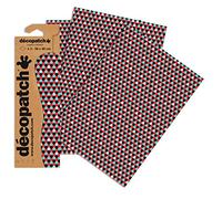 DÉCOPATCH C719O - 3 feuilles fines identiques 30x40cm - Pois multicolores