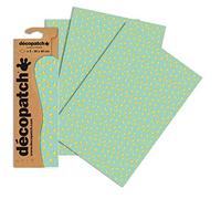 Décopatch C733O - Une pochette de 3 feuilles de papier imprimé 30x40 cm, Citrons