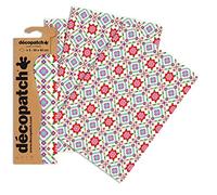 Décopatch C753O - Une pochette de 3 feuilles de papier imprimé 30x40 cm, Broderie