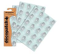 Décopatch C761O -Une pochette de 3 feuilles de papier extra fin imprimé 30x40 cm, Anges