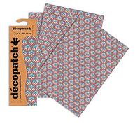 Décopatch C767O - Une pochette de 3 feuilles de papier imprimé 30x40 cm, Rétro