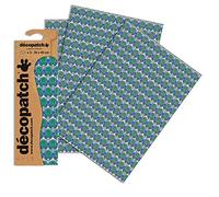 Décopatch C769O - Une pochette de 3 feuilles de papier imprimé 30x40 cm, Art Déco