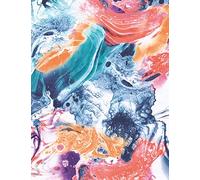 Décopatch C814C -Une pochette de 3 feuilles de papier extra fin imprimé 30x40 cm, Fleurs cœurs