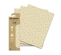 Décopatch C797C - Une Pochette de 3 Feuilles de Papier Extra Fin imprimé 30x40 cm - DIY - Loisir créatif
