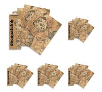 DÉCOPATCH C806C - 3 feuilles fines identiques 30x40cm - Carte Steampunk (Lot de 5)