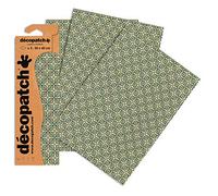 Décopatch C806C -Une pochette de 3 feuilles de papier extra fin imprimé 30x40 cm, Carte Steampunk