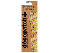 décopatch Papier C825C – pochette de 3 feuilles de papier extra fin imprimé 30x40 cm – Eléphants