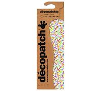 Décopatch Papier imprimé C827C – Pochette 3 feuilles extra fines 30×40 cm, Crayons
