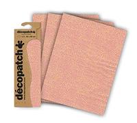 DÉCOPATCH C839C - 3 feuilles fines identiques 30x40cm - Cœurs microcosme