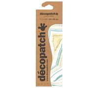 décopatch Papier C856C - Pochette 3 feuilles extra fin 30x40 cm imprimé intérieur marbre Bleu