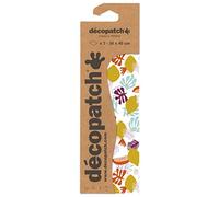 Décopatch C860C -Une pochette de 3 feuilles de papier extra fin imprimé 30x40 cm, Multipop