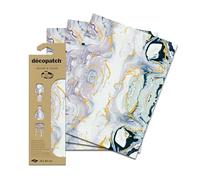 Décopatch C870C - Une Pochette de 3 Feuilles de Papier Extra Fin imprimé 30x40 cm - DIY - Loisir créatif