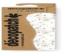 Décopatch C878C - Une Pochette de 3 Feuilles papier - Motifs imprimés, formes diverses - 30x40 cm